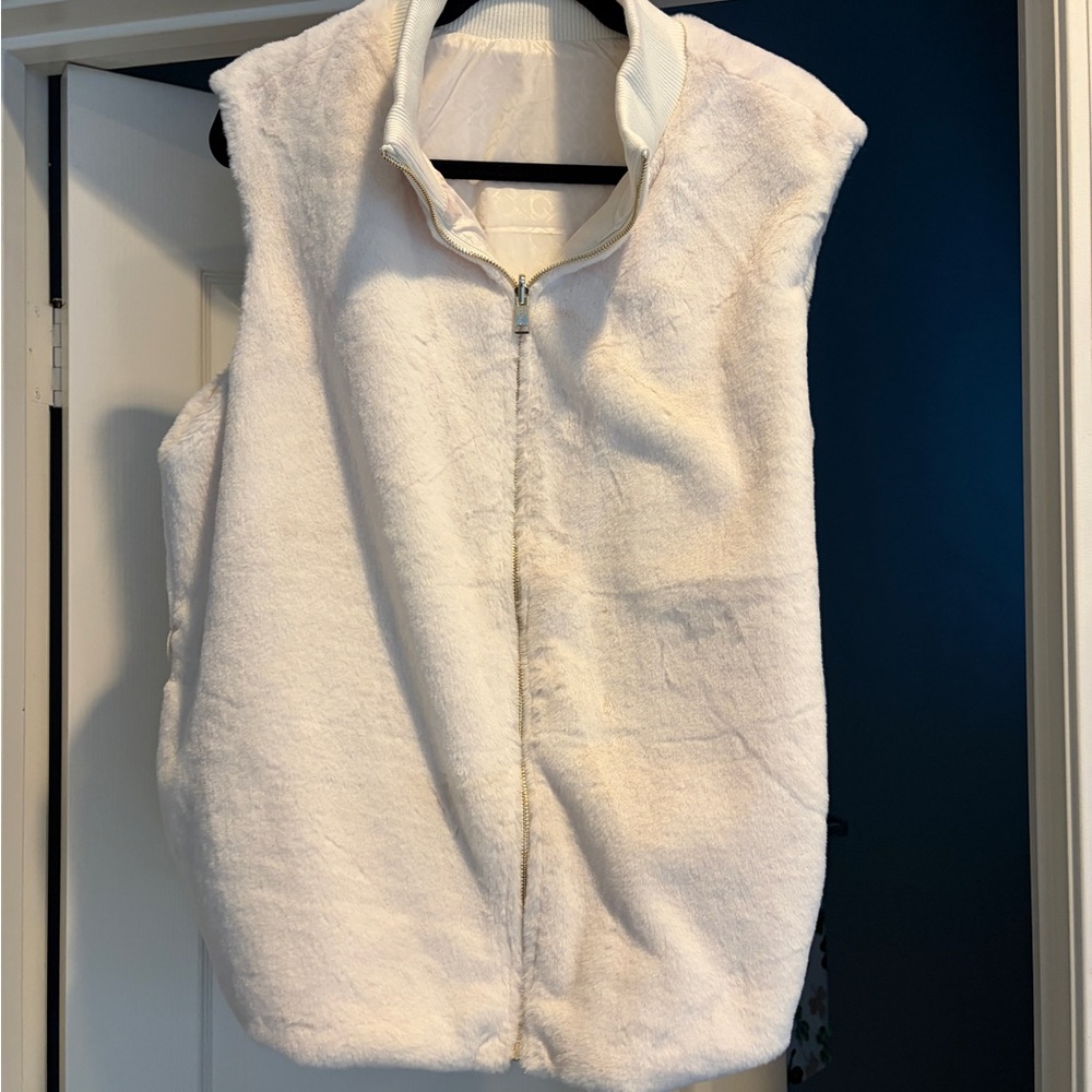 Guess Cream Fleece Vest